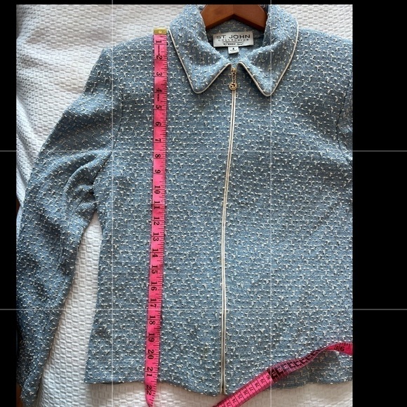 St. John Collection by Marie Gray Zip Up Jacket Size 8 - Picture 13 of 15